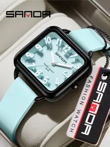 Women's Quartz Watch, Fashion Casual Style, Waterproof, Zinc Alloy Case, Soft Silicone Band, Comfortable Wear, Gift Idea for All Ages