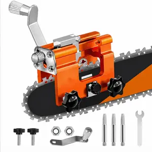 Chainsaw Sharpening Jig Kit - Durable Hand Crank Sharpener for Outdoor & Home Use