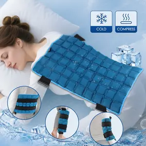 13x22 Inch Large Reusable Hot Cold Ice Pack, Multi-Functional & Portable for Back, Knee, Neck, Shoulder & Hip, Pain Relief, Swelling, Bruises & Injuries