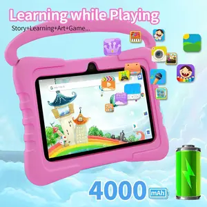 7-Inch Android Tablet for Kids, Educational Tablet with Shockproof Case, 1gb+16GB, Wi-Fi, Bluetooth-compatible, Blue/, Eye Protection Mode
