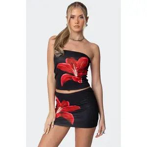 Edikted Women's Tiger Blossom Tube Top