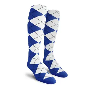 Golf Knickers Colorful Knee High Argyle Cotton Socks For Men Women and Youth (A-Z)