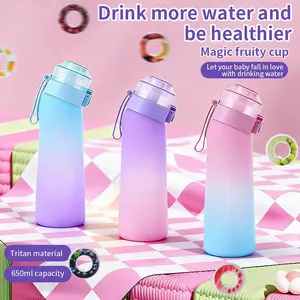 The Air Water Bottle Tumbler up that's gone viral on TikTok. I unknowingly drank 2 liters of water. It's full of fruity aroma and zero calories! It comes with 3 scent clips, allowing young people/students to drink plain water healthily. Leak Proof Bottle
