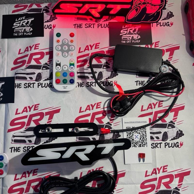 SRT bee, 392, GT, T/A, V ,SS , Charger, Cobra , SRT BEE SCAT PACK LED Grill Emblem Decoration RGB for Charger, Challenger, Grand Cherokee and Durango - Multi Color