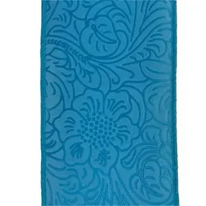2.5"X10Y Lt Blue Flower Embossed Ribbon 984240-04