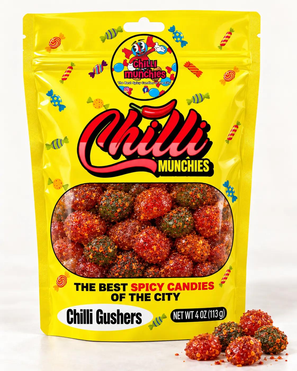 Chilli Gushers Spicy Candy