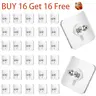Adjustable ABS Removable Adhesive Hooks & Rails Set (Buy 16 Get 16 Free, 32-Piece) - No-Drill Strong Adhesion Home Organiser Hanging Accessory, No Nails No Holes Sticky Hooks for Garage & Wall Art Supplies