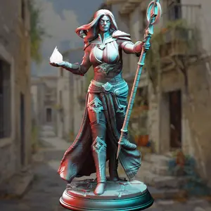 Goliath Blood Sorcereress - Harmara 3D-Printed Resin Miniature, DM Stash Character Figure Miniatures, Home Decor Statue, 3D-Printed Resin Miniatures