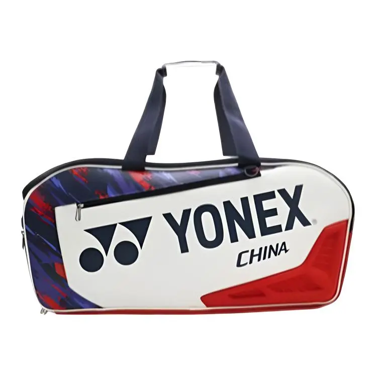 YONEX Synthetic Leather Square Badminton Racket Bag, Large Capacity Portable Sporty Gym Bag with Shoulder Strap for Men, Women, Sporty Gym Bags