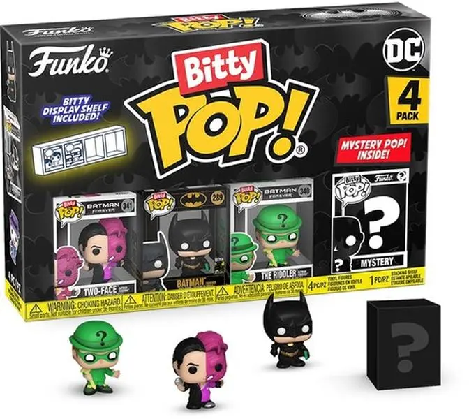 FUNKO Bitty POP!: DC Batman - Two Face 4-Pack, 85th Anniversary  [Collectible Figurine/Statue/Bust] Vinyl figurine/statue, 4 Pack