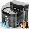 VEWO 11L Large Dog Water Fountain, 5L Drinking Area + 6L Reserve Tank, Deep Anti-Spill Bowl for Big Dogs & Multi-Pet Homes, Automatic Flowing Water Dispenser with Multi-Layer Filtration, BPA-Free, Ultra Quiet & Easy to Clean