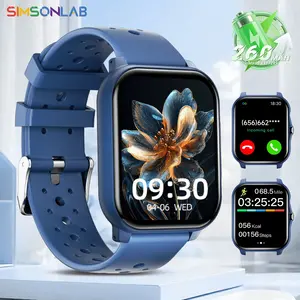 SIMSONLAB 1.83-Inch Smartwatch, Multifunctional Smartwatch with Wireless Calling, Message Notifications, Multi-Sport Modes, Music Control, Customizable Watch Face, Pedometer, 260mAh Battery Life, Voice Assistant, Weather - For Men and Women, Holiday Gift