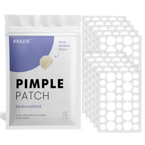 36pcs/360pcs Transparent Round Acne Patches, Hydrocolloid Face Acne Patches, Cover Blemishes, Breathable Ultra-Thin Invisible Patches