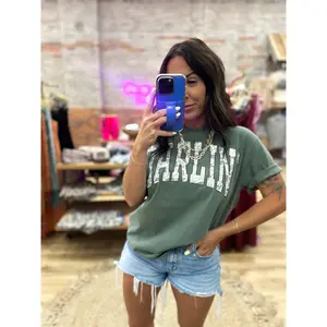 Camo Darlin' Comfort Color Tee - Olive