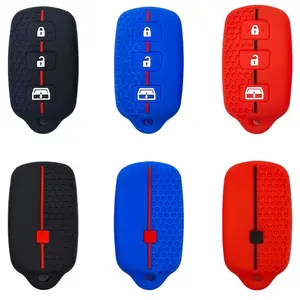 4 Buttons Keyless Remote Holder, Silicone Key Fob Cover, Car Key Accessory for Toyota 1999-2009 4Runner 2001-2008 Toyota Sequoia, Remote Key Protector