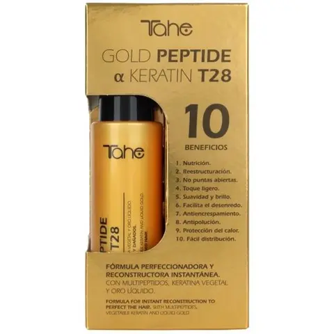Tahe Keratin Serum T28 Gold Peptide for weakened and damaged hair, 100ml
