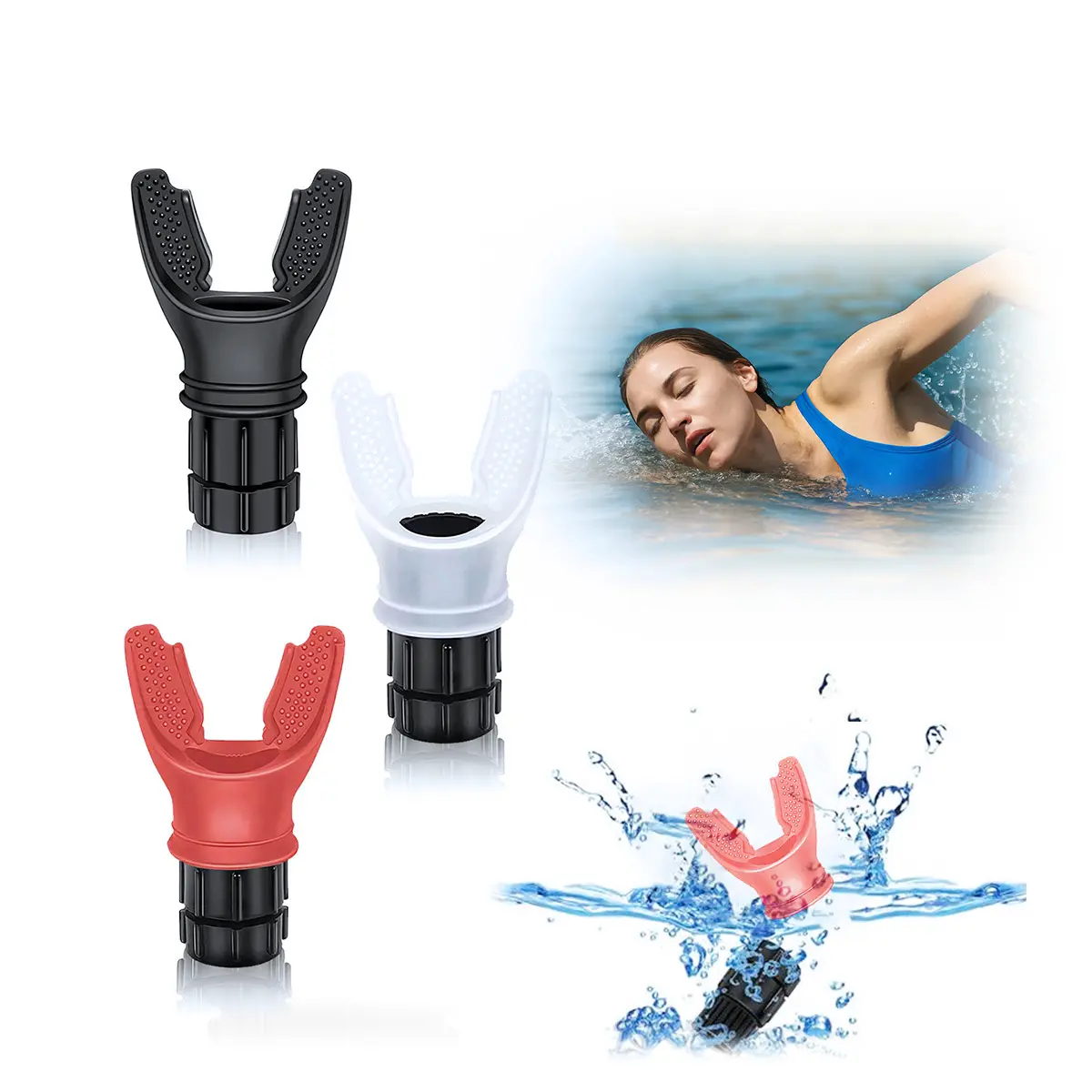 3-Piece Breathing Trainer Set, Handheld Training Gear with Adjustable Resistance - Compact Gym Accessories for Swimming, Running & Fitness