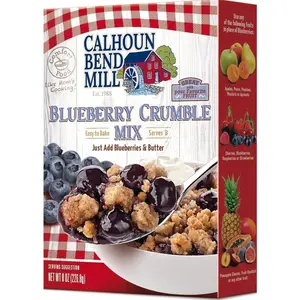 Calhoun Bend Mill Blueberry Crumble Mix | Delicious Easy to Make Crumble Dessert | Perfect for Blueberries or Your Favorite Fruits | Classic Dessert | Ideal for Baking Enthusiasts - 8 Oz (Pack of 1)