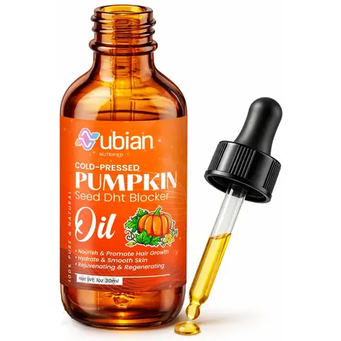 DHT Blocker Oil – Organic Pumpkin Seed Oil for Hair Growth – DHT Blocker for Men – DHT Blocker for Women - Hairgrowthproducts – Hairgrowthoil – Scalp Oil Haircare – Thicker Fuller Hair – 1.02 Fl oz