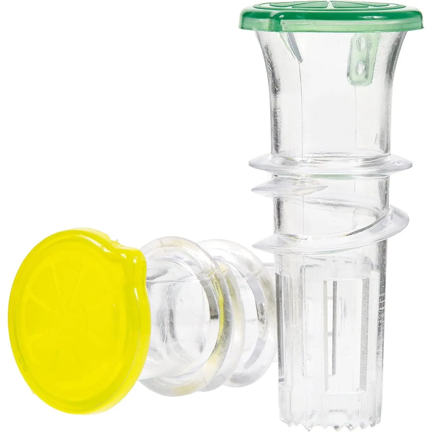 YZC Lemon Squeezer – 2-Pack Lemon-Juicer BPA-Free Plastic Lime Juicer– Compact Juice Extractor Citrus Press with Lid Squeeze for Cocktails  Drinks