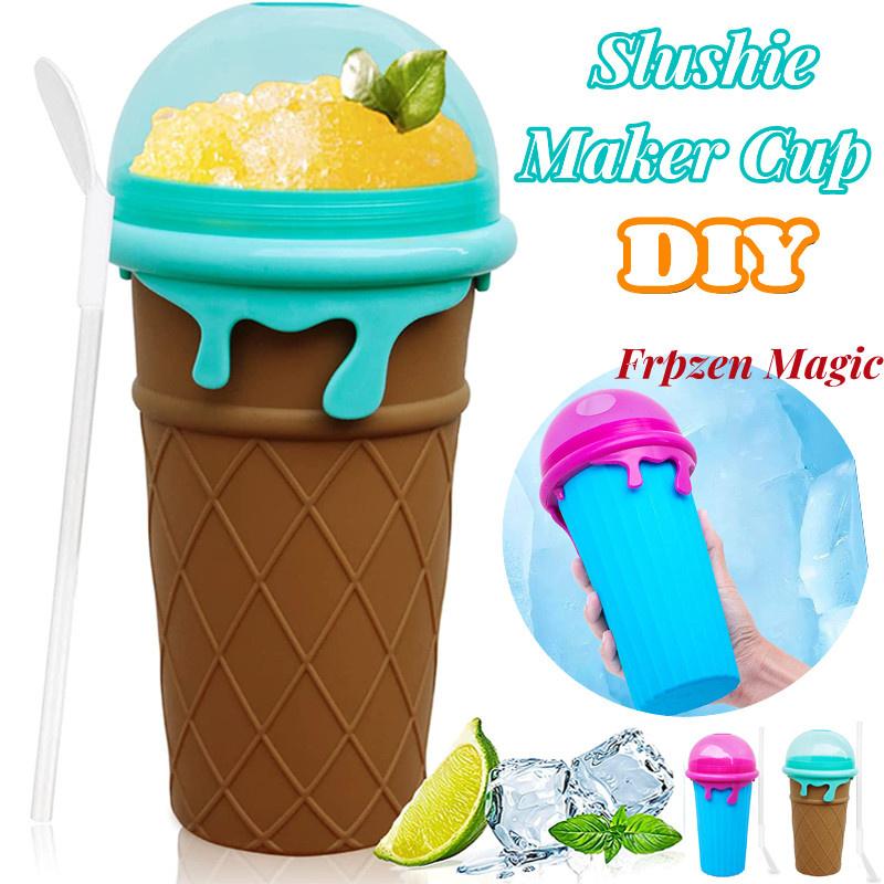 500ml Slushy Cup, Quick-Freeze Squeeze Cup for Homemade Smoothies, Juice, Ice Cream & Frozen Drinks