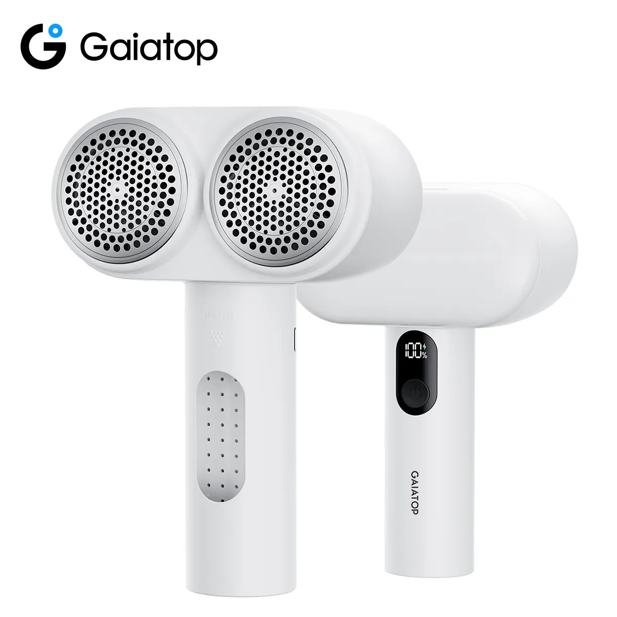 [Dual-Head] GAIATOP 2-in-1 Fabric Shaver & Pet Hair Remover, Rechargeable Lint Remover, Essential Household Gift summerwins