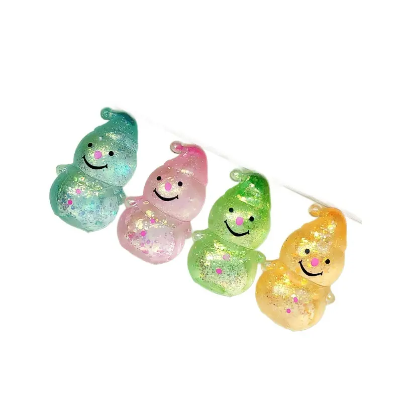 Christmas Stress Relief Squishy Toy Set – Snowman & Christmas Tree Pinch Putty Paddle, Fidget Sensory Toy for Anxiety, Arm Strengthening Exercise Gift for Kids & Adults