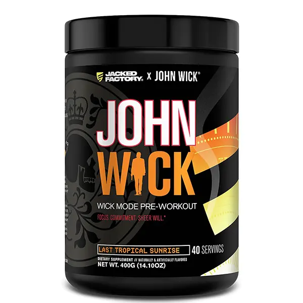 Wick Mode Pre-Workout Powder, High-Performance Energy, Focus & Endurance Formula for Intense Training, Tropical Sunrise Flavor, 40 Servings