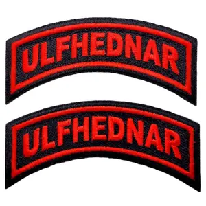 Ulfhednar Viking Odin Rocker Tab Morale Patch [2PC Bundle - Hook Fastener Backing - UF8]