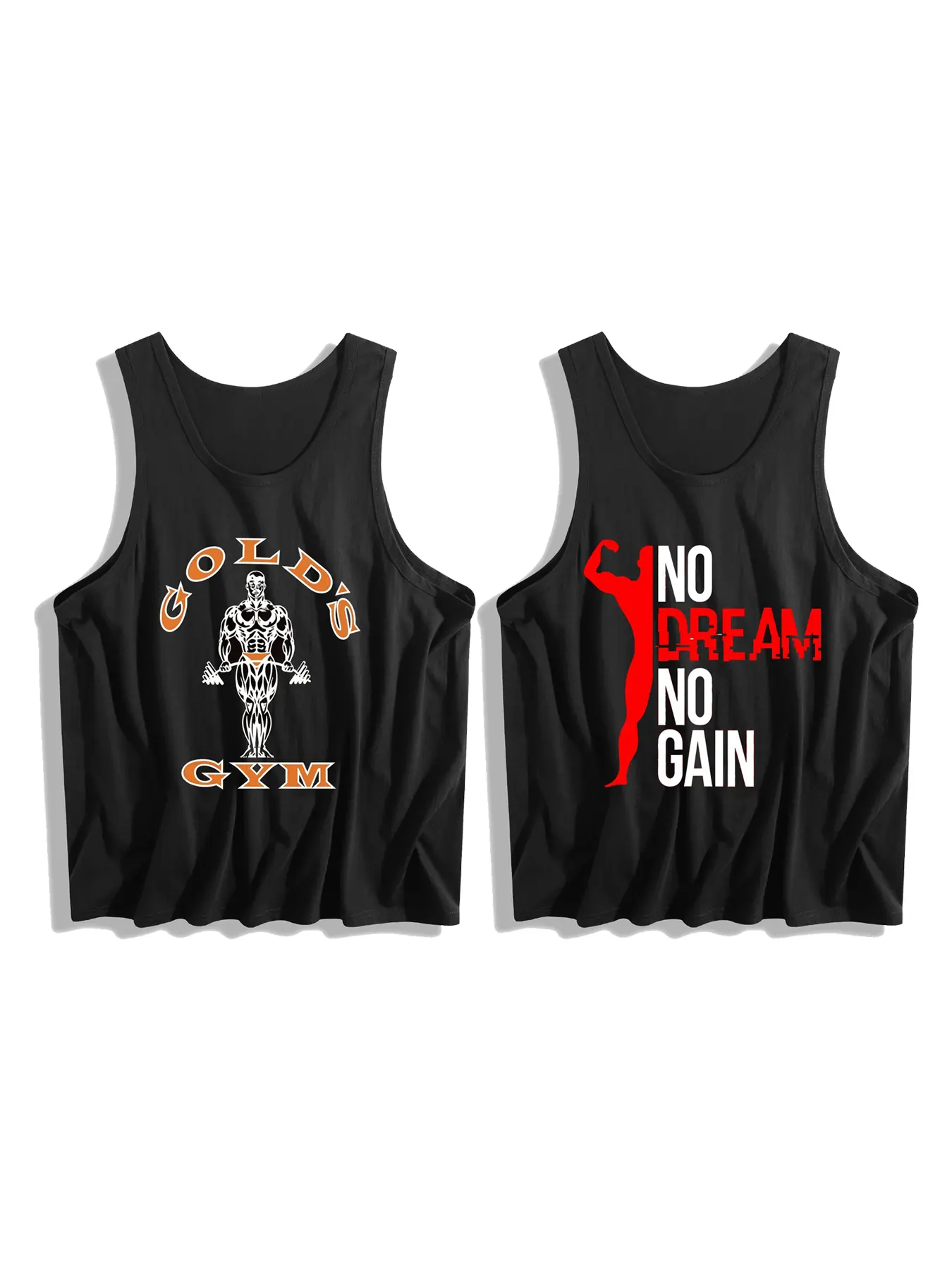 Men's Unisex Pure Cotton Sleeveless Graphic Tank Top - Athletic Gym Logo Collection, Hardcore Iron Cross Design, Motivational Quote, Oversized Loose Fit, Soft Breathable Smooth Fabric, Casual Summer Streetwear Apparel