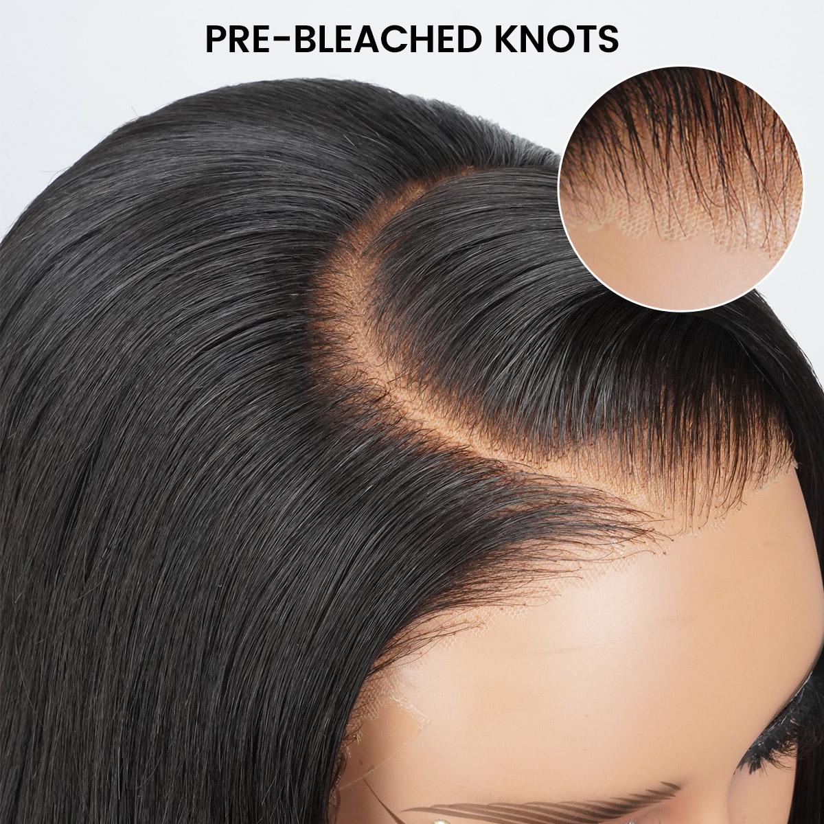 Asteria Hair 7x5 Ready To Go Straight Bob Wig Pre Cut Lace Front Bob Wig Human Hair Glueless Wig