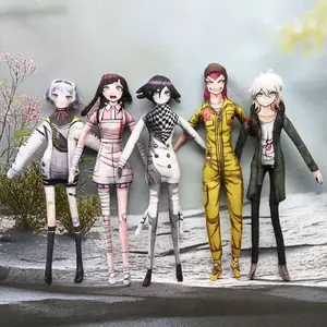 Danganronpa Plush Doll Kokichi Oma Stuffed Dolls Abstract Joint Flexible Room Deco Halloween Nagito Komaeda Plush Toys Gifts