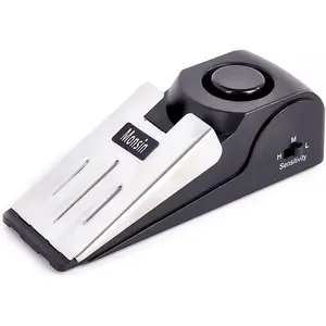 Door Alarm, Door Stopper with 120DB Security Alarm, Floor Wedge Doorstop for Travel Apartment Home House (Pack of 1)