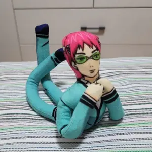 Anime The Disastrous Life of Saiki K Saiki Kusuo Cosplay Doll Twistable Shape Room Decoration Abstract Cartoon Figure Dolls Gift