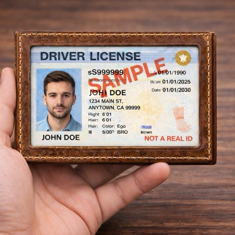 Men’s and Women’s Brown Minimalist Leather Wallet -Holds  Cards, Compact for Front Pocket, Elegant and Practical Design