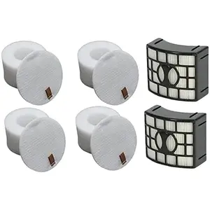 4+2 Pack Shark DuoClean Lift-Away Speed + DuoClean with Zero-M Self-Cleaning Brushroll Lift-Away Upright Vacuum Filter Kit. Fits NV601 NV611 NV770 NV771 UV700 ZU701. Compare to XFF600 XHF600