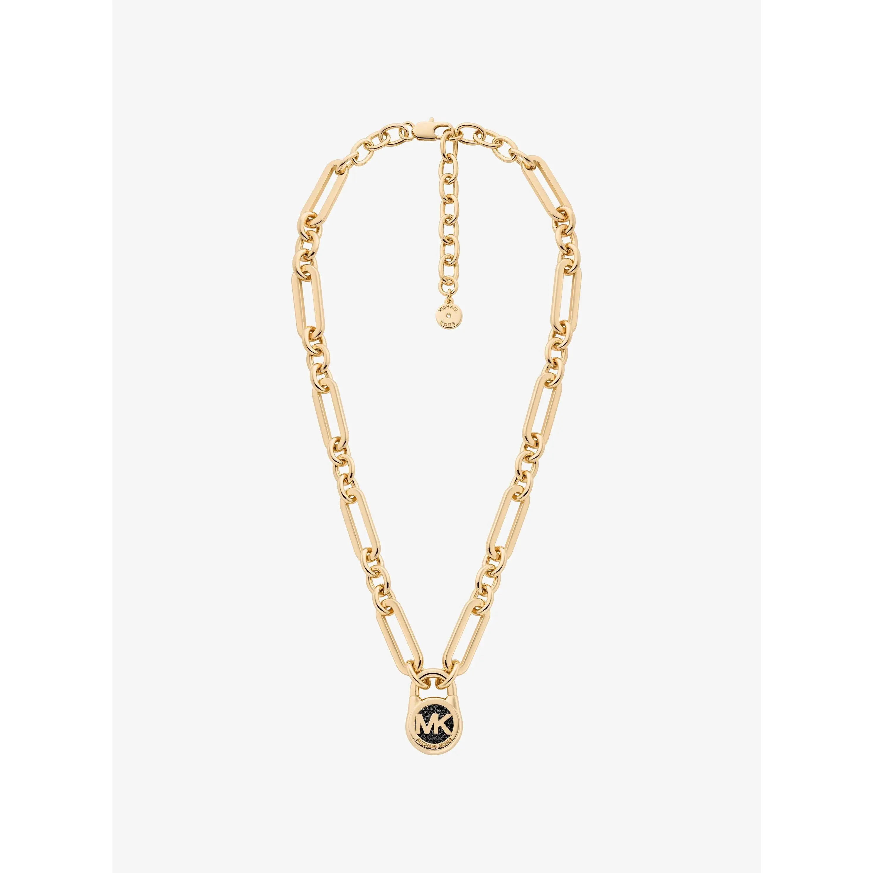 Pavé Lock Necklace