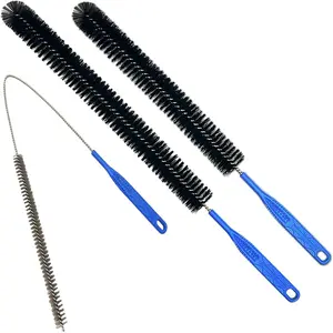 Flexible Cleaning Tool,Bendable Sewer Drain Brush, Long Pipe Cleaner for  Kitchen Sink, Shower and Tub Hair Clogs