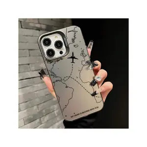 Airplane Pattern Phone Case, Travel Inspired Phone Protective Cover, Phone Accessories Compatible With IPhone 11 12 13 14 15 16 Pro Max/Pro/Plus
