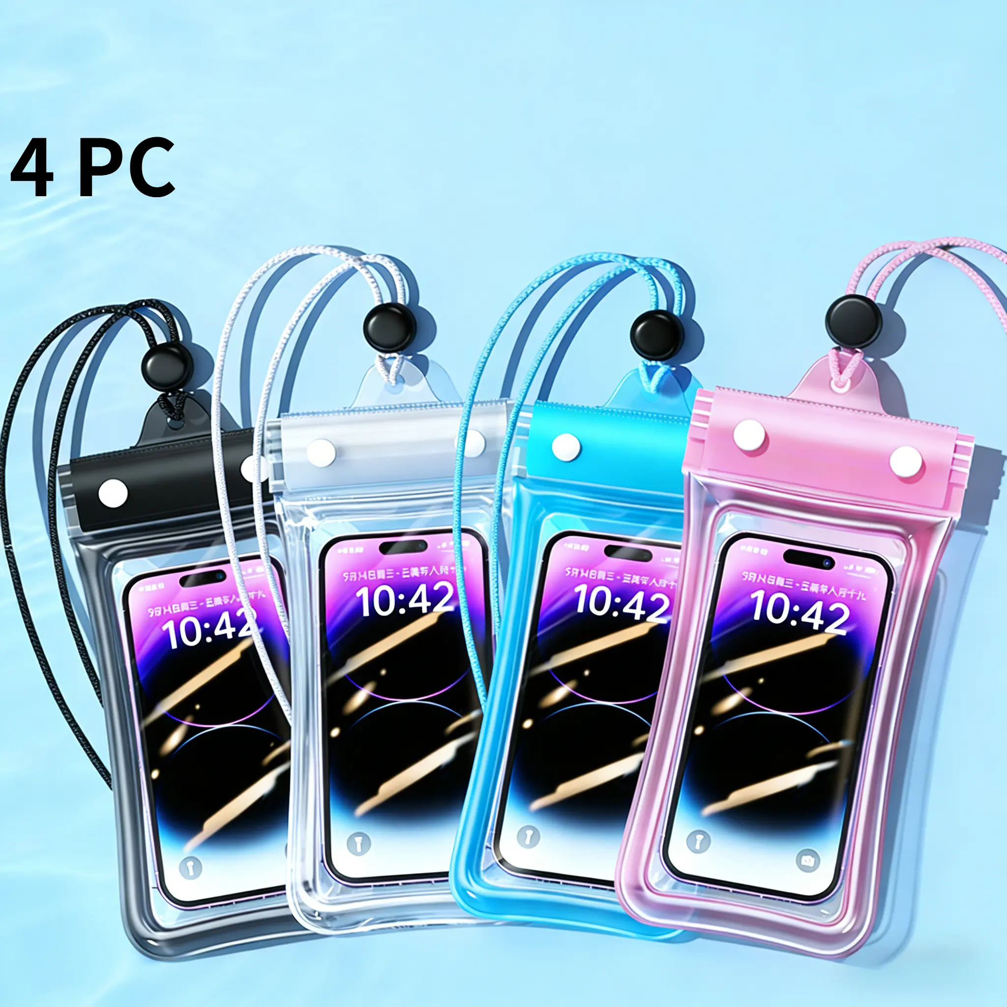 Waterproof Smartphone Protector & Cellphone Casing - Handheld Water Sports Accessory, Touchscreen Compatible, HD Photo-Ready, Airbag Floating Design for Diving, Swimming,summerwins,bathingsuitwomenset