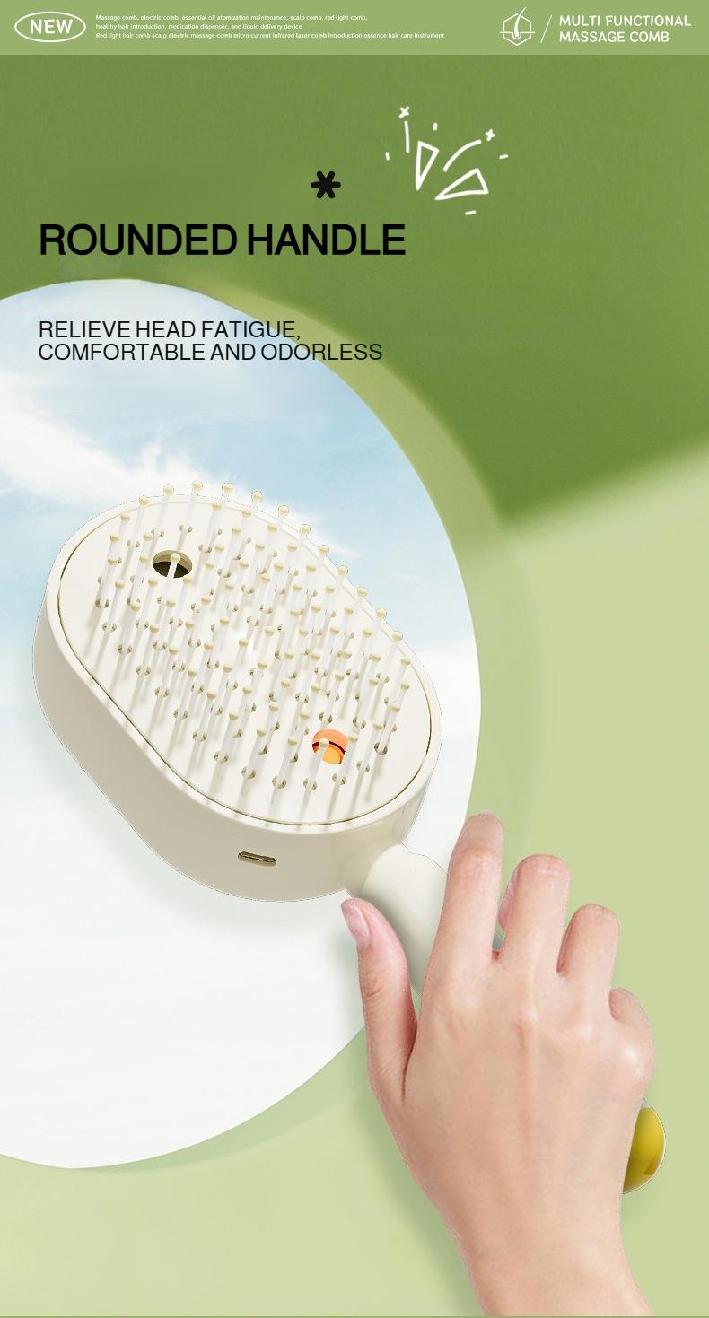 Unisex Atomizing Airbag Massage Comb - Anti-Frizz, Anti-Static Spray Comb with Antioxidants for Smooth Hair (Haircare & Styling Tool)