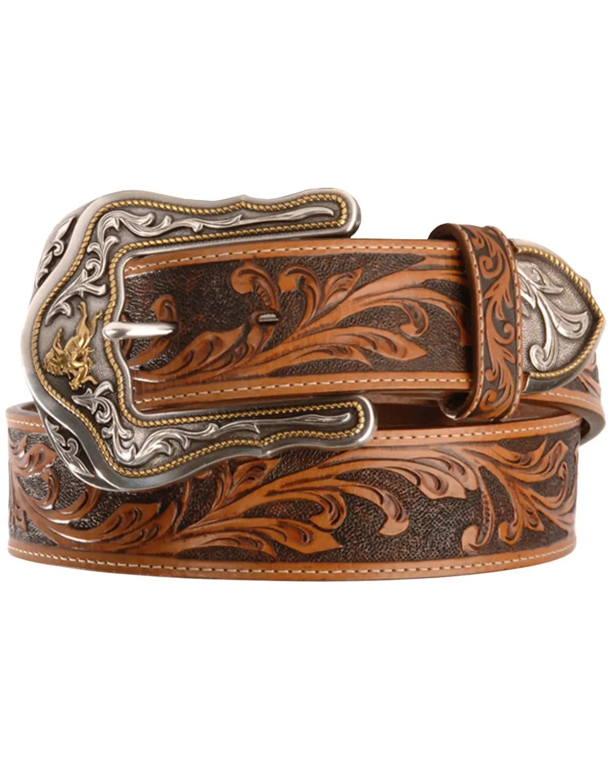 Tony Lama Men's Men'S Western Ride Leather Belt - C41514