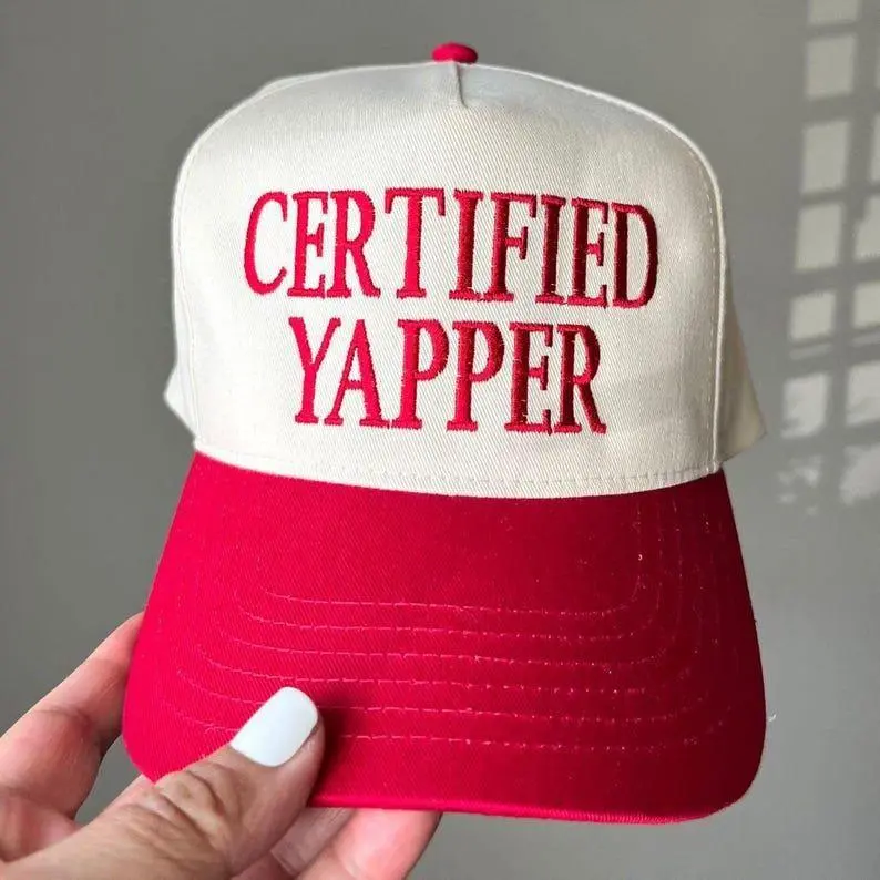 Certified yapper, Funny Trucker Hat Baseball Hat, Gift for Summer Outfit, Gift for Him