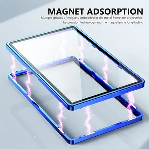 Magnetic Aluminum Trading Card Protector Case, UV Resistant & Scratch Proof, Tempered Glass, Stackable Metal Frame, Psabgs Graded