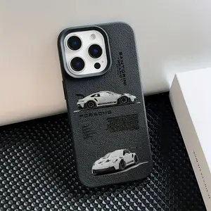 Phone Case - Halloween New Luxury Performance-P-Porsche-Sports Car Phone Case Suitable for TPU Pattern Mobile Phone Case Suitable for Iphone16 11 XR XSMAX 12 13 14 15 Plus Pro Max