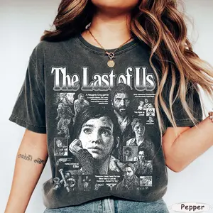 Comfort Colors© Vintage The Last Of Us Shirt, The Last Of Us Movie Doodle Art Shirt, Ellie And Joel Shirt, Joel Miller Game Shirt,