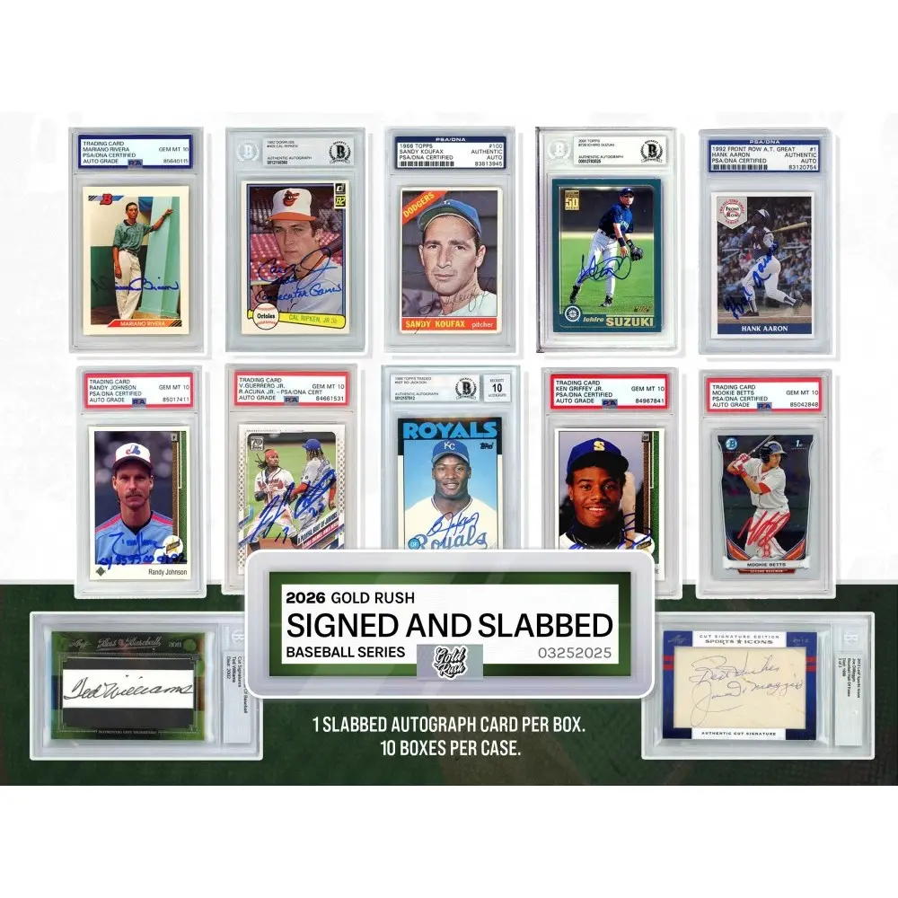 2026 Gold Rush Signed And Slabbed Baseball Box