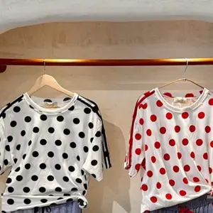 Tropicana Sporty Polka Dot Shirts - Retro Patterns Combined with Atlantic Design Details, 1 Size Fits S to L, Made in Italy