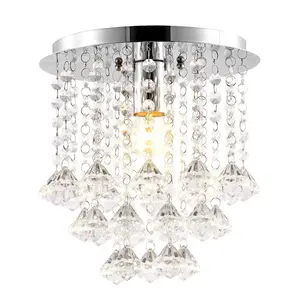 JONATHAN Y Lillibet Traditional Transitional Iron LED Semi Flush Mount; for Living Room, Bedroom, Kitchen, Office