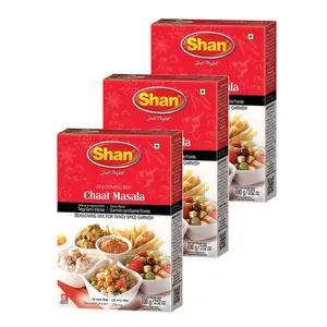 Chaat Masala Seasoning Mix (100g) - Spice Packets for Tangy and Spicy Garnish (Pack of 3)